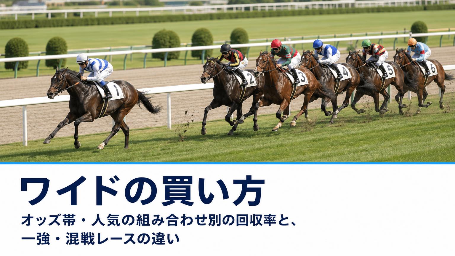 ワイドの買い方｜オッズ帯・人気の組み合わせ別の回収率と、一強・混戦レースの違い