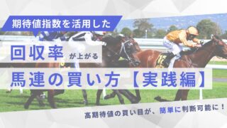 【期待値指数を活用した】回収率が上がる馬連の買い方(実践編)